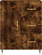 vidaXL - Dressoir - 69,5x34x90 - cm - bewerkt - hout - gerookt - eikenkleurig