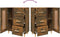 vidaXL - Dressoir - 69,5x34x90 - cm - bewerkt - hout - gerookt - eikenkleurig