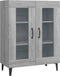 vidaXL - Dressoir - 69,5x34x90 - cm - bewerkt - hout - grijs - sonoma - eikenkleurig