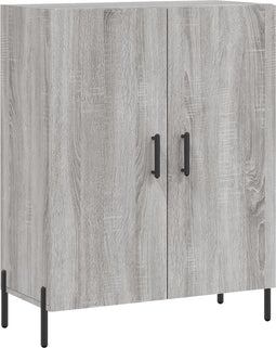vidaXL - Dressoir - 69,5x34x90 - cm - bewerkt - hout - grijs - sonoma - eikenkleurig