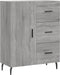 vidaXL - Dressoir - 69,5x34x90 - cm - bewerkt - hout - grijs - sonoma - eikenkleurig