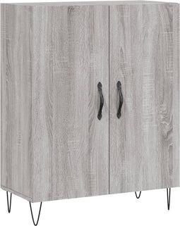 vidaXL - Dressoir - 69,5x34x90 - cm - bewerkt - hout - grijs - sonoma - eikenkleurig