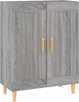 vidaXL - Dressoir - 69,5x34x90 - cm - bewerkt - hout - grijs - sonoma - eikenkleurig