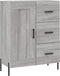 vidaXL - Dressoir - 69,5x34x90 - cm - bewerkt - hout - grijs - sonoma - eikenkleurig