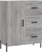 vidaXL - Dressoir - 69,5x34x90 - cm - bewerkt - hout - grijs - sonoma - eikenkleurig