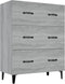 vidaXL - Dressoir - 69,5x34x90 - cm - bewerkt - hout - grijs - sonoma - eikenkleurig