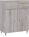 vidaXL - Dressoir - 69,5x34x90 - cm - bewerkt - hout - grijs - sonoma - eikenkleurig