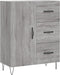 vidaXL - Dressoir - 69,5x34x90 - cm - bewerkt - hout - grijs - sonoma - eikenkleurig