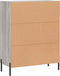 vidaXL - Dressoir - 69,5x34x90 - cm - bewerkt - hout - grijs - sonoma - eikenkleurig