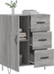 vidaXL - Dressoir - 69,5x34x90 - cm - bewerkt - hout - grijs - sonoma - eikenkleurig