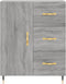 vidaXL - Dressoir - 69,5x34x90 - cm - bewerkt - hout - grijs - sonoma - eikenkleurig