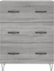 vidaXL - Dressoir - 69,5x34x90 - cm - bewerkt - hout - grijs - sonoma - eikenkleurig