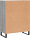 vidaXL - Dressoir - 69,5x34x90 - cm - bewerkt - hout - grijs - sonoma - eikenkleurig