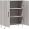 vidaXL - Dressoir - 69,5x34x90 - cm - bewerkt - hout - grijs - sonoma - eikenkleurig