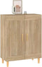 vidaXL - Dressoir - 69,5x34x90 - cm - bewerkt - hout - grijs - sonoma - eikenkleurig