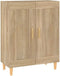 vidaXL - Dressoir - 69,5x34x90 - cm - bewerkt - hout - grijs - sonoma - eikenkleurig