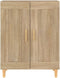 vidaXL - Dressoir - 69,5x34x90 - cm - bewerkt - hout - grijs - sonoma - eikenkleurig