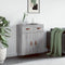 vidaXL - Dressoir - 69,5x34x90 - cm - bewerkt - hout - grijs - sonoma - eikenkleurig