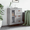 vidaXL - Dressoir - 69,5x34x90 - cm - bewerkt - hout - grijs - sonoma - eikenkleurig