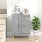 vidaXL - Dressoir - 69,5x34x90 - cm - bewerkt - hout - grijs - sonoma - eikenkleurig