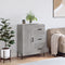 vidaXL - Dressoir - 69,5x34x90 - cm - bewerkt - hout - grijs - sonoma - eikenkleurig