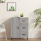 vidaXL - Dressoir - 69,5x34x90 - cm - bewerkt - hout - grijs - sonoma - eikenkleurig