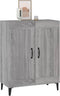 vidaXL - Dressoir - 69,5x34x90 - cm - bewerkt - hout - grijs - sonoma - eikenkleurig