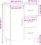 vidaXL - Dressoir - 69,5x34x90 - cm - bewerkt - hout - grijs - sonoma - eikenkleurig