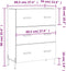 vidaXL - Dressoir - 69,5x34x90 - cm - bewerkt - hout - grijs - sonoma - eikenkleurig