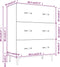 vidaXL - Dressoir - 69,5x34x90 - cm - bewerkt - hout - grijs - sonoma - eikenkleurig
