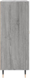 vidaXL - Dressoir - 69,5x34x90 - cm - bewerkt - hout - grijs - sonoma - eikenkleurig