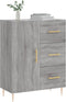 vidaXL - Dressoir - 69,5x34x90 - cm - bewerkt - hout - grijs - sonoma - eikenkleurig