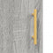 vidaXL - Dressoir - 69,5x34x90 - cm - bewerkt - hout - grijs - sonoma - eikenkleurig