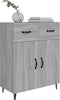 vidaXL - Dressoir - 69,5x34x90 - cm - bewerkt - hout - grijs - sonoma - eikenkleurig