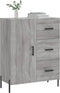 vidaXL - Dressoir - 69,5x34x90 - cm - bewerkt - hout - grijs - sonoma - eikenkleurig