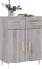 vidaXL - Dressoir - 69,5x34x90 - cm - bewerkt - hout - grijs - sonoma - eikenkleurig