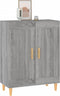 vidaXL - Dressoir - 69,5x34x90 - cm - bewerkt - hout - grijs - sonoma - eikenkleurig