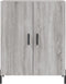 vidaXL - Dressoir - 69,5x34x90 - cm - bewerkt - hout - grijs - sonoma - eikenkleurig