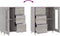 vidaXL - Dressoir - 69,5x34x90 - cm - bewerkt - hout - grijs - sonoma - eikenkleurig