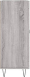 vidaXL - Dressoir - 69,5x34x90 - cm - bewerkt - hout - grijs - sonoma - eikenkleurig