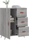 vidaXL - Dressoir - 69,5x34x90 - cm - bewerkt - hout - grijs - sonoma - eikenkleurig