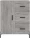 vidaXL - Dressoir - 69,5x34x90 - cm - bewerkt - hout - grijs - sonoma - eikenkleurig