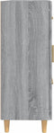 vidaXL - Dressoir - 69,5x34x90 - cm - bewerkt - hout - grijs - sonoma - eikenkleurig