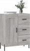 vidaXL - Dressoir - 69,5x34x90 - cm - bewerkt - hout - grijs - sonoma - eikenkleurig