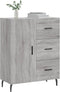 vidaXL - Dressoir - 69,5x34x90 - cm - bewerkt - hout - grijs - sonoma - eikenkleurig