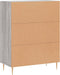 vidaXL - Dressoir - 69,5x34x90 - cm - bewerkt - hout - grijs - sonoma - eikenkleurig