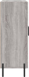 vidaXL - Dressoir - 69,5x34x90 - cm - bewerkt - hout - grijs - sonoma - eikenkleurig