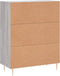 vidaXL - Dressoir - 69,5x34x90 - cm - bewerkt - hout - grijs - sonoma - eikenkleurig