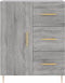 vidaXL - Dressoir - 69,5x34x90 - cm - bewerkt - hout - grijs - sonoma - eikenkleurig