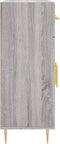 vidaXL - Dressoir - 69,5x34x90 - cm - bewerkt - hout - grijs - sonoma - eikenkleurig